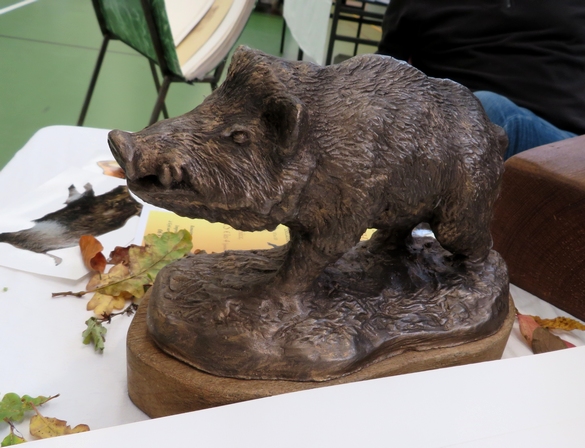beaucoup d'artistes et artisans d'Art ont exposé au "salon des champignons" 2023 de la Société Mycologique du Châtillonnais