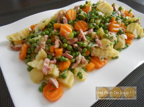 Printanière de légumes aux petits lardons