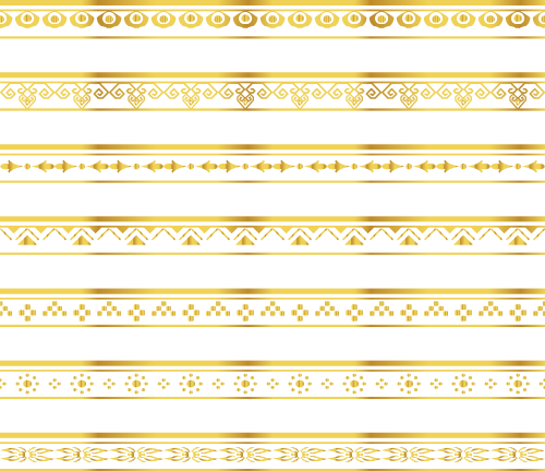 Bordures dentelle Or