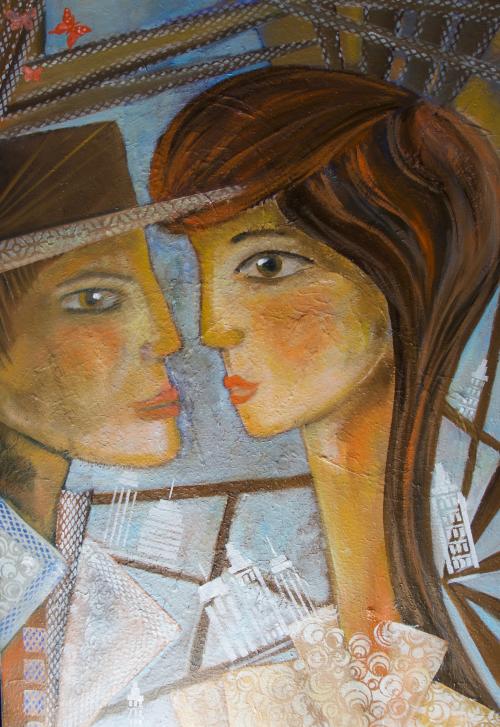 "COUPLE DANS LA VILLE"