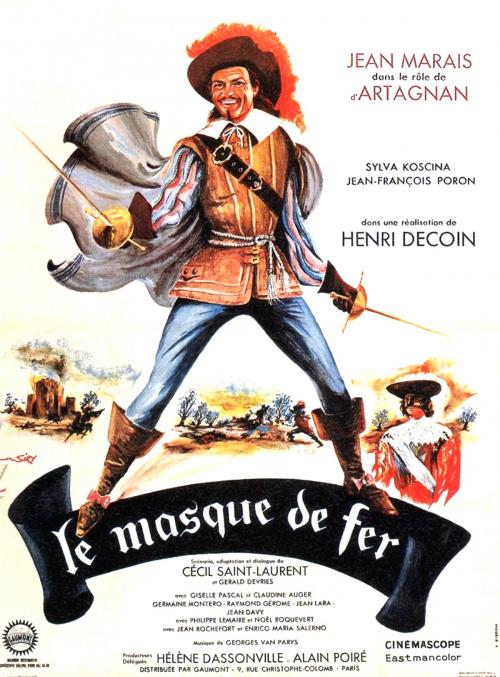 LE MASQUE DE FER - BOX OFFICE JEAN MARAIS 1962