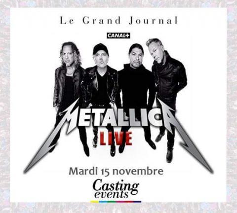 METALLICA au Grand Journal de Canal+
