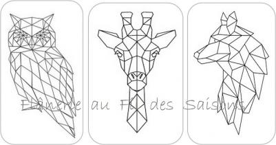 Cartonnettes Animaux à colorier !
