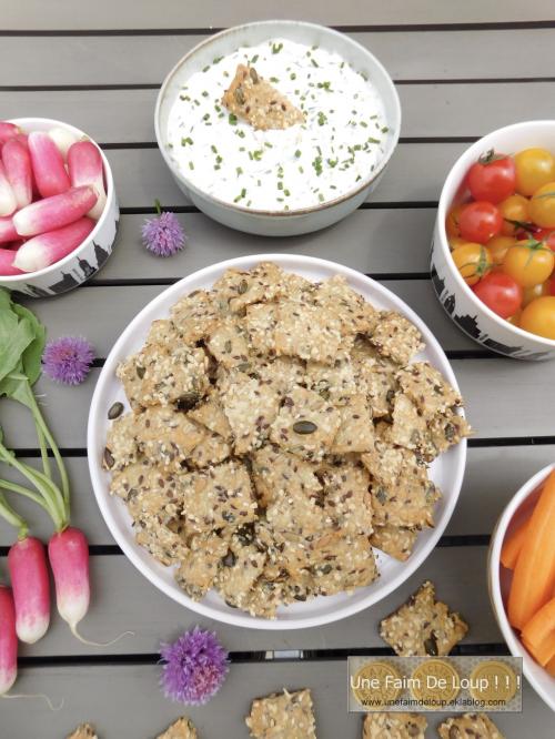 Crackers aux graines & emmental 