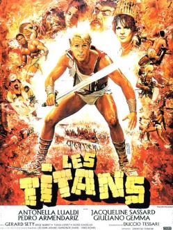 LES TITANS BOX OFFICE FRANCE 1962 AFFICHE DE YVES THOS