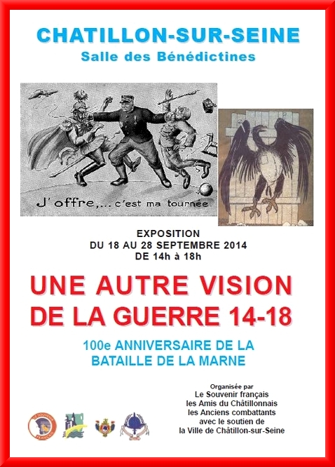  "Une autre vision de la guerre 1914-1918" , une exposition Salle des Bénedictines