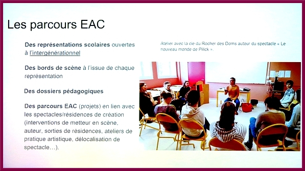 Présentation de la saison 2018-2019 jeune public, au théâtre Gaston Bernard de Châtillon sur Seine