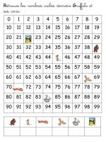 TABLEAU DES NOMBRES - CP