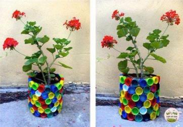 Idée Pinterest : réaliser des objets en 3D avec des bouchons de bouteille.