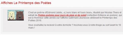 Affiche Gallimard