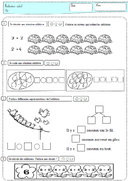 math évaluations P1- CP