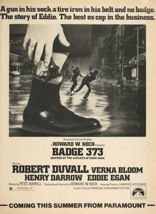Police connection, Badge 373, Howard Koch, 1973