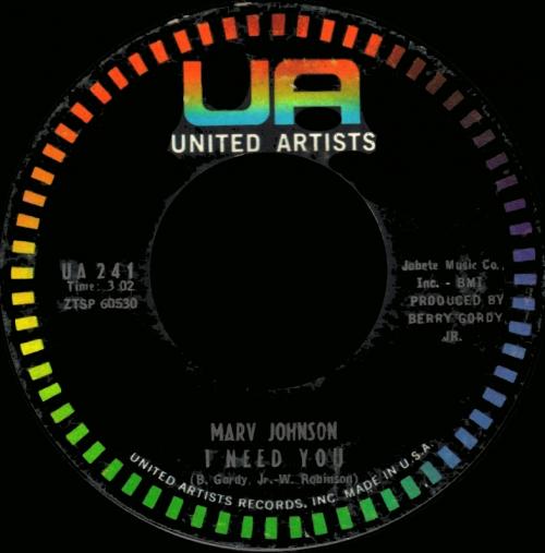 Marv Johnson : Album " Early Classics " United Artists Records ‎LBR 1008 [ UK ]