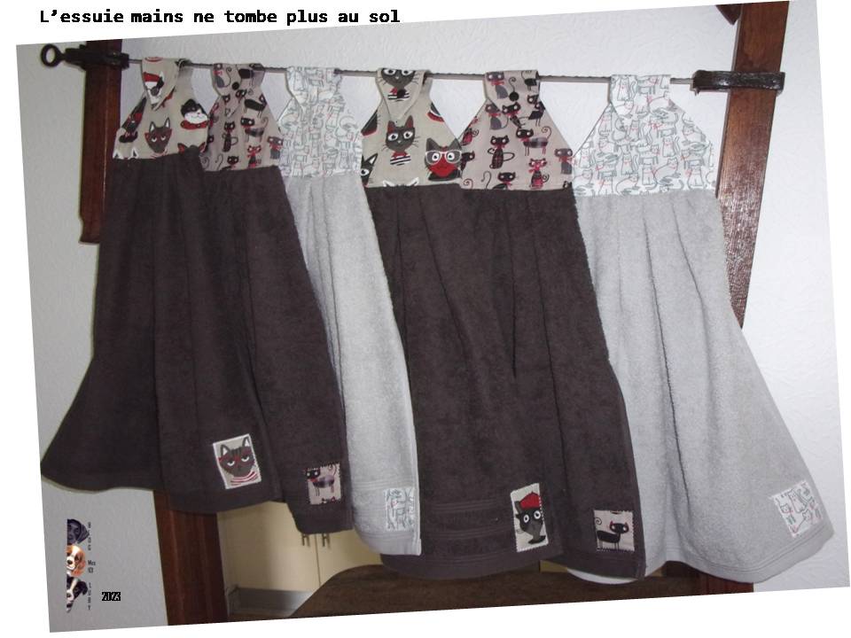 L'essuie mains ne tombera plus....