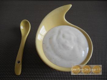 Crème dessert au chocolat blanc et à la vanille