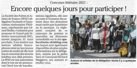 ANNONCES DU CONCOURS