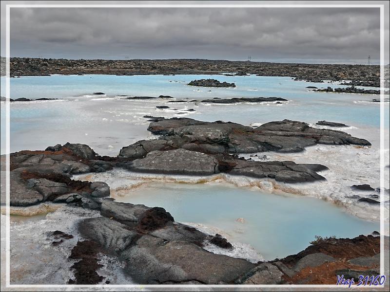 07/06/2023 : visite de la zone publique du Blue Lagoon, les bassins des bains ne sont pas accessibles sauf en payant l'entrée (cher, très cher !) - Péninsule de Reykjanes - Islande