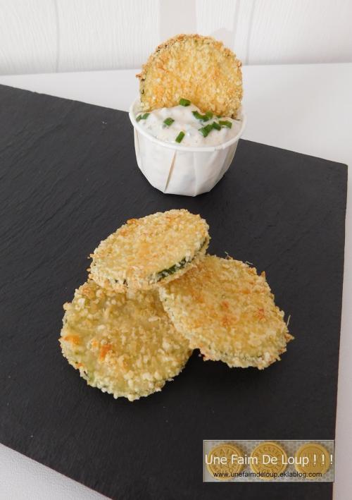 Chips de courgettes au parmesan et herbes de Provence (cuisson au four)
