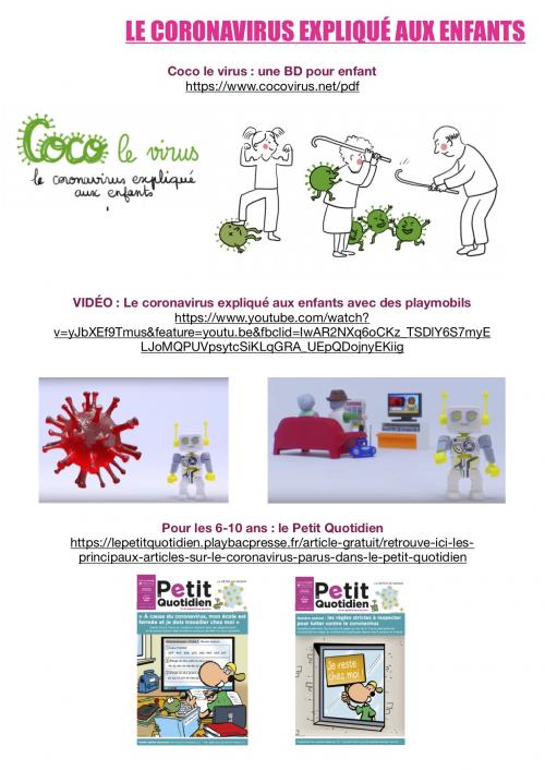 FICHIER A THEME Coronavirus