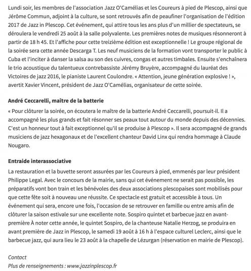 Jazz' in Plescop 2017