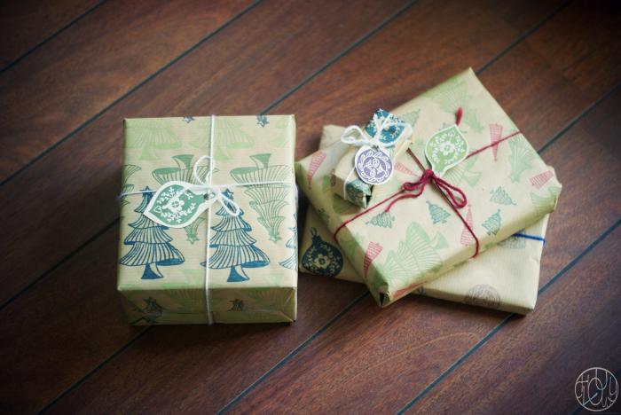 Défi gravure 47/52 - Tampons de Noël