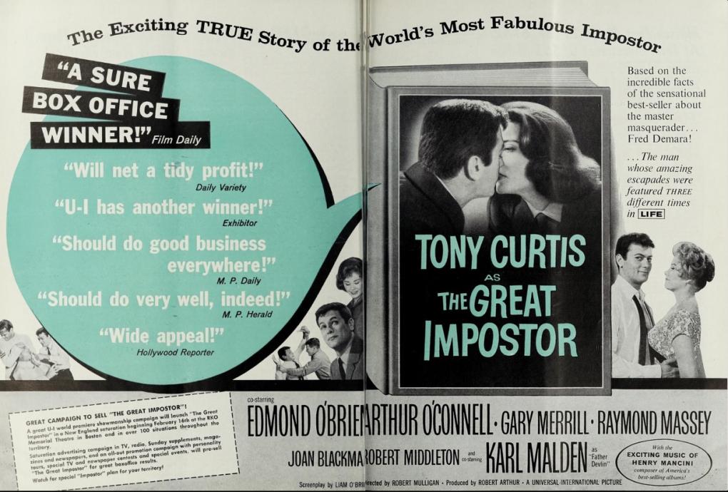 BOX OFFICE USA DU 22 FEVRIER 1961 AU 28 FEVRIER 1961