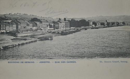 Félix Dengis et Ferdinande Humblet - Jemeppe. - Quai des Carmes (1905)