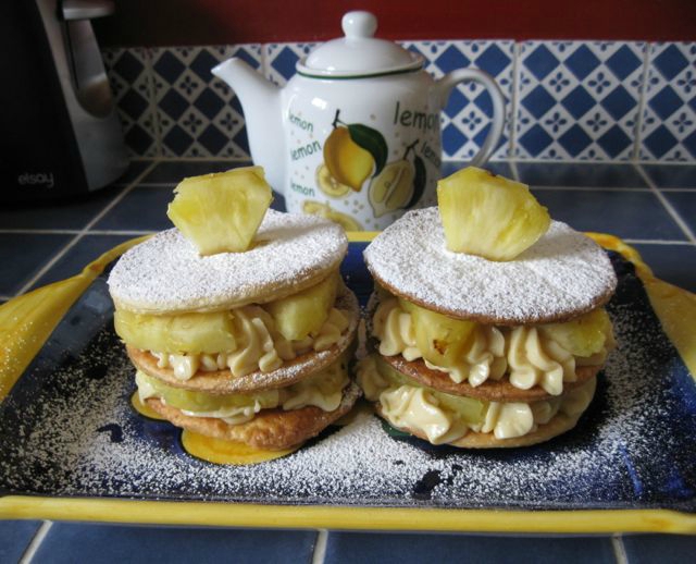 Recette de cuisine : Millefeuilles à l'ananas
