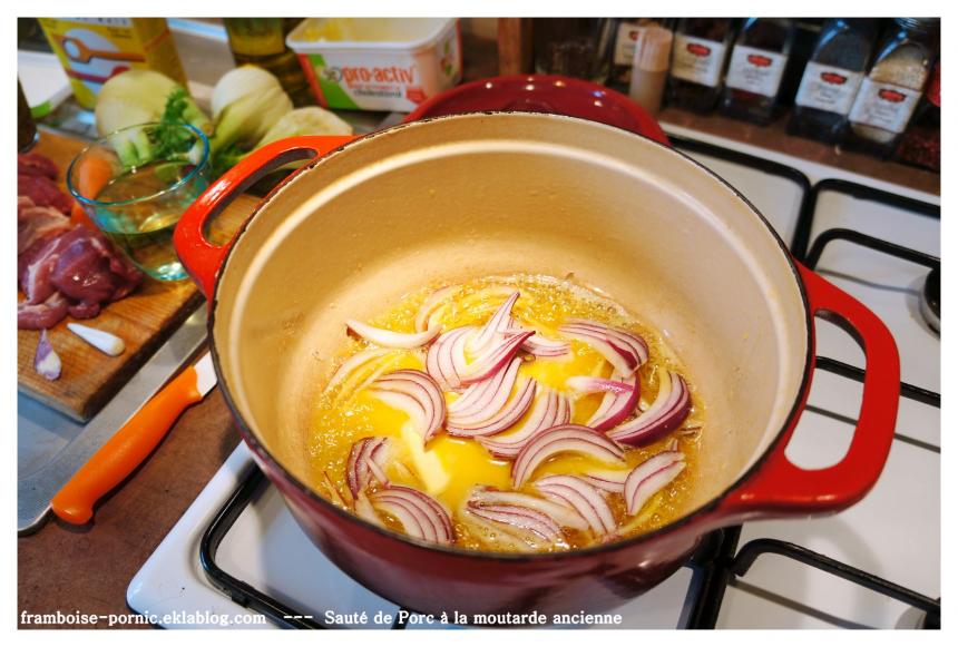 Sauté de Porc à la moutarde ancienne 