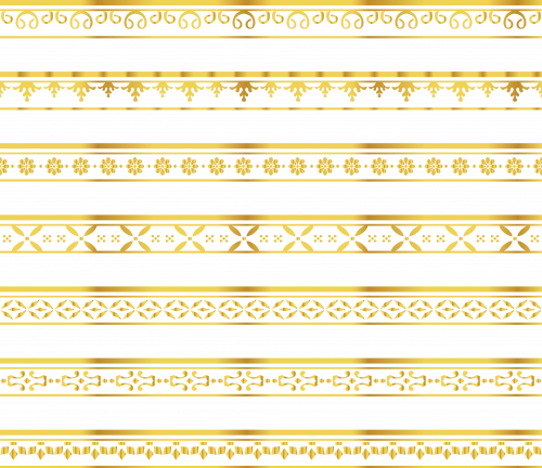 Bordures dentelle Or