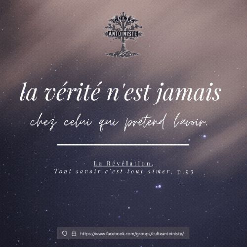 La Révélation, Tout savoir c'est tout aimer (p.93)