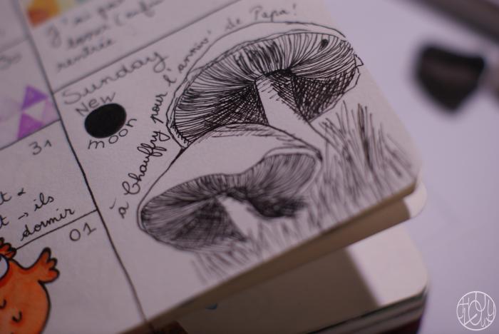 Défi gravure 38/52 - Tampon champignon !