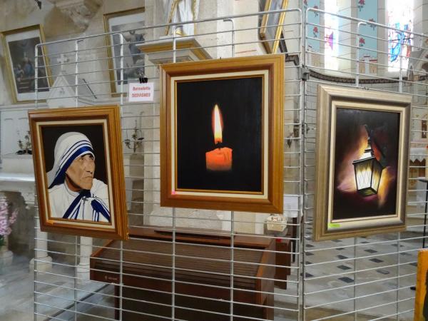 Exposition de peintures dans l'église de Gevrolles, par les Amis du Châtillonnais