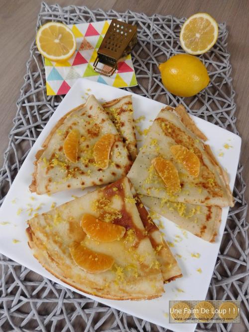 Crêpes miel et agrumes
