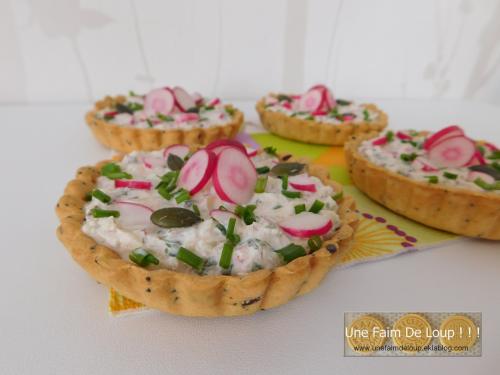 Tartelette fraîcheur aux radis  