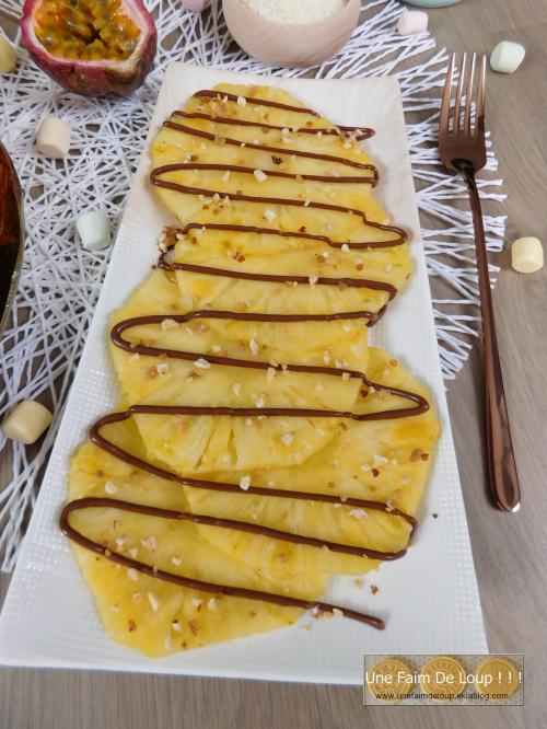 Carpaccio d’ananas " facile et rapide "