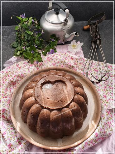 FLAN DE SEMOULE AU CHOCOLAT