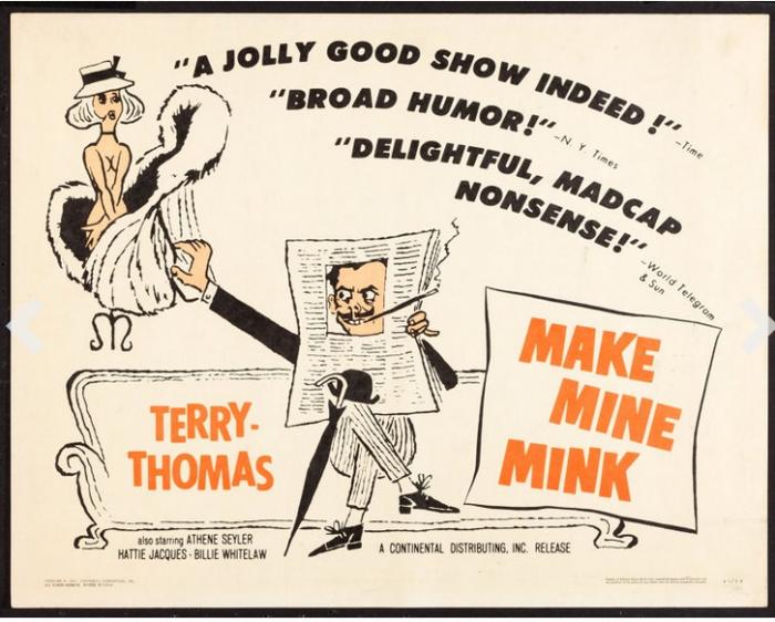 MAKE MINE MINK BOX OFFICE USA 1960