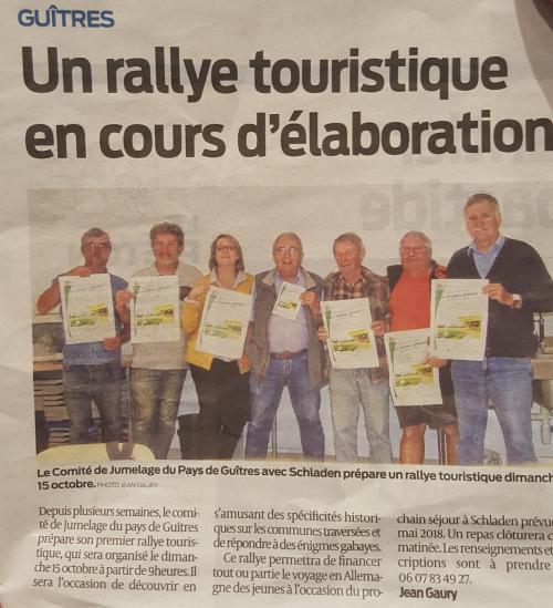 Un rallye s'organise