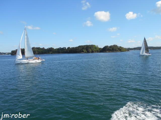 Bretagne , Le tour du Golf du Morbihan en bateau (2)