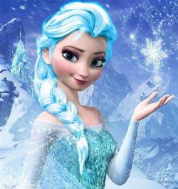 Débarbouillettes "Reine des Neiges" (2) + son coffret de rangement