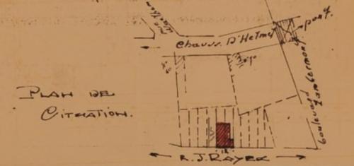 Schaerbeek - Temple antoiniste - Plan de situation