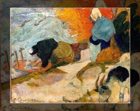les_lavandieres_de_paul_Gauguin