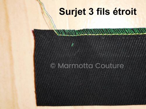 Découdre les différents surjets 