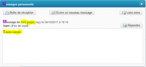 sceen insultes de mini guigui