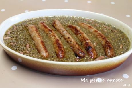 Lentilles aux chipolatas