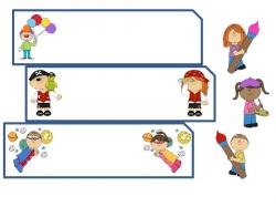 DES ETIQUETTES POUR LA RENTREE