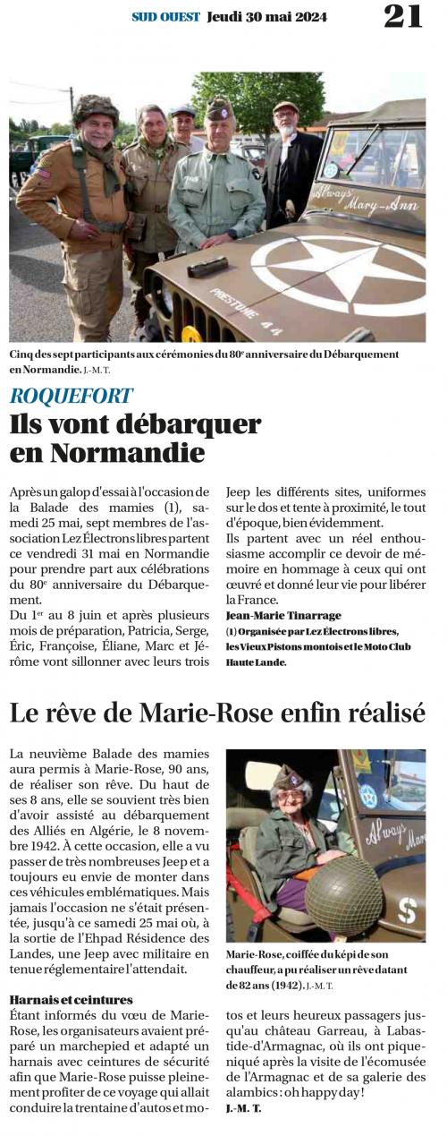 25 mai 2024 : 9e balade des mamies