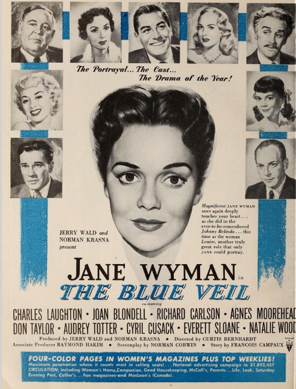 THE BLUE VEIL BOX OFFICE USA 1951