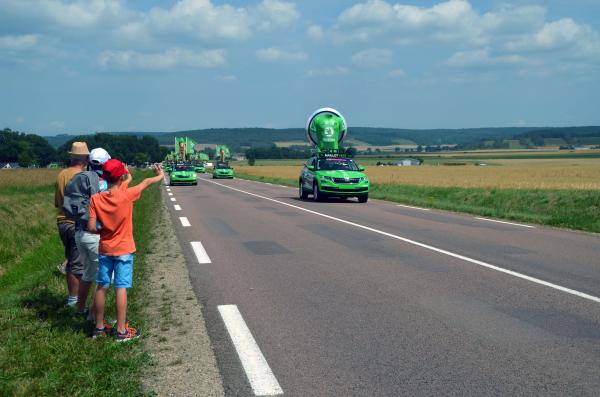 Le passage du Tour de France à Courcelles